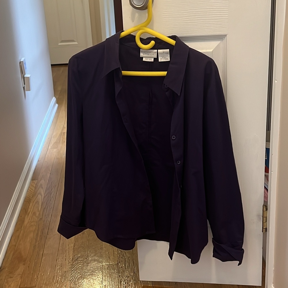 Like new dark purple worthington stretch size 14 blouse
